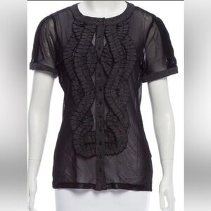 Anne Fontaine Sheer S/S Blouse
